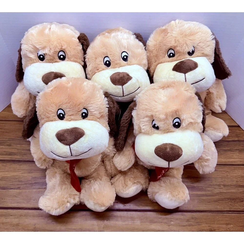 Lot Of 5 2019 Petsmart Dog Toy Stuffed Chance The Dog Squeaky Chew Plush 11